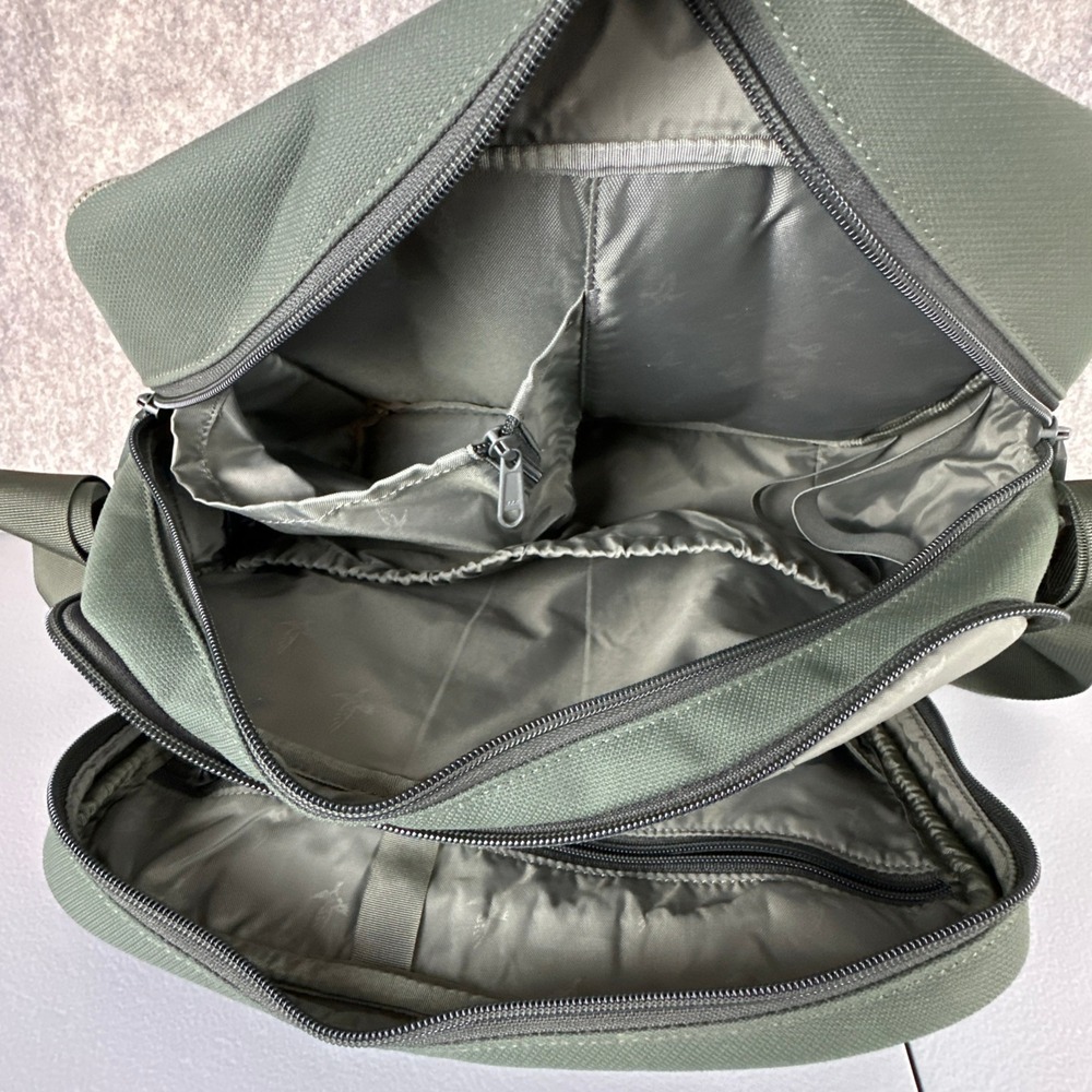 Swarovski Binocular Bag Green Vintage Shoulder Bag Canvas Padded Strap - Picture 8 of 11